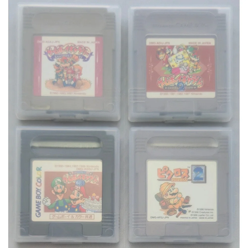 Game Boy Gallery 1 2 3 & Picross 2 Bundle - Nintendo GB GBC Japan Import Lot
